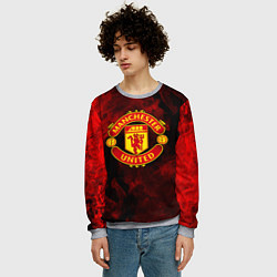 Свитшот мужской МАНЧЕСТЕР ЮНАЙТЕД, цвет: 3D-меланж — фото 2