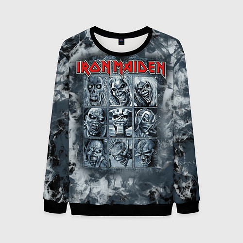 Мужской свитшот Iron Maiden / 3D-Черный – фото 1
