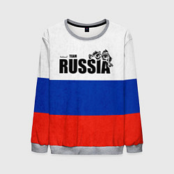 Свитшот мужской Russia, цвет: 3D-меланж