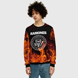 Свитшот мужской Ramones, цвет: 3D-черный — фото 2