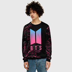 Свитшот мужской BTS, цвет: 3D-черный — фото 2