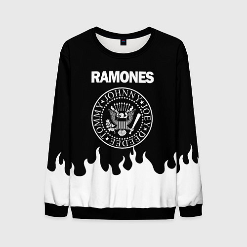 Мужской свитшот RAMONES / 3D-Черный – фото 1