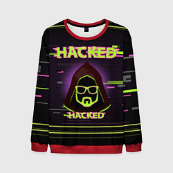 Свитшот мужской Hacked, цвет: 3D-красный