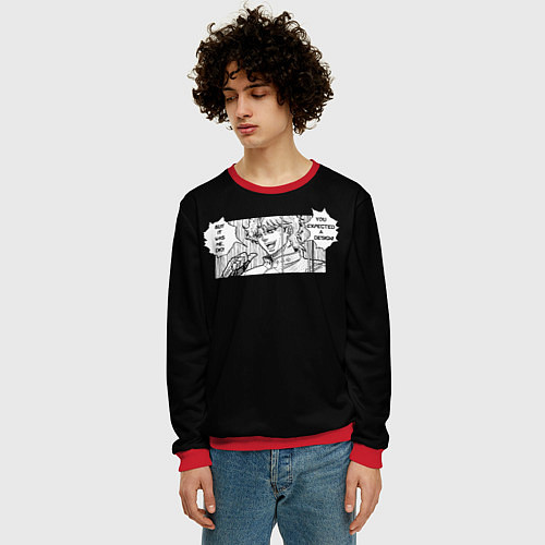 Мужской свитшот Jojo Bizarre Adventure, Dio / 3D-Красный – фото 3