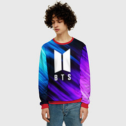 Свитшот мужской BTS, цвет: 3D-красный — фото 2