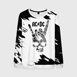 Свитшот мужской ACDC, цвет: 3D-белый