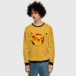 Свитшот мужской Pikachu, цвет: 3D-черный — фото 2