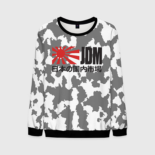 Мужской свитшот JDM Style / 3D-Черный – фото 1