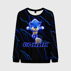 Свитшот мужской СОНИК, цвет: 3D-черный