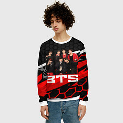 Свитшот мужской BTS, цвет: 3D-белый — фото 2