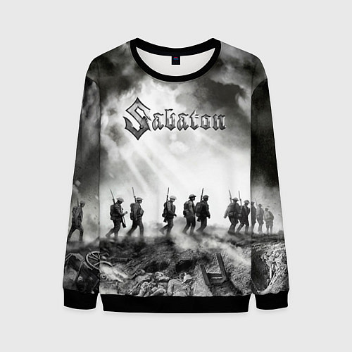 Мужской свитшот Sabaton / 3D-Черный – фото 1