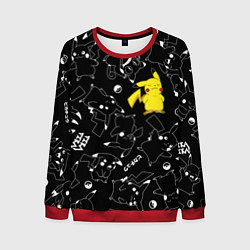 Свитшот мужской ПИКАЧУ, цвет: 3D-красный