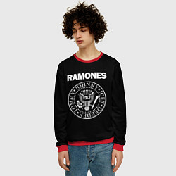 Свитшот мужской RAMONES, цвет: 3D-красный — фото 2