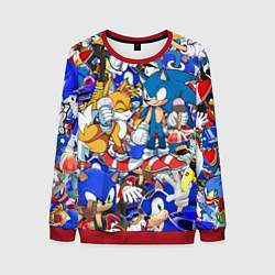 Свитшот мужской SONIC PATTERN, цвет: 3D-красный