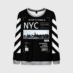 Свитшот мужской Off-White: NYC, цвет: 3D-меланж