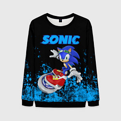 Свитшот мужской Sonic, цвет: 3D-черный