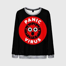 Свитшот мужской Panic Virus, цвет: 3D-меланж