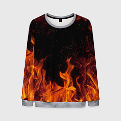 Свитшот мужской ОГОНЬ, цвет: 3D-меланж