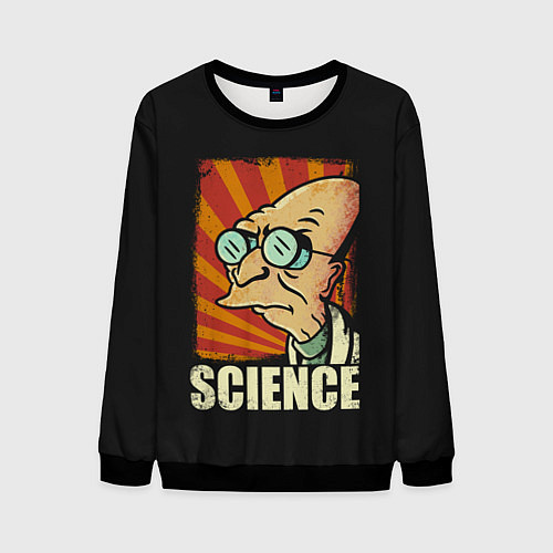 Мужской свитшот Futurama Science / 3D-Черный – фото 1