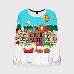 Свитшот мужской South Park, цвет: 3D-белый