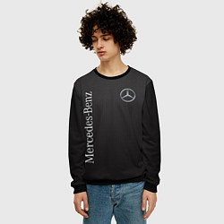 Свитшот мужской Mersedes, цвет: 3D-черный — фото 2