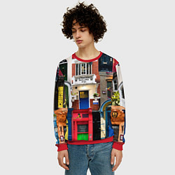 Свитшот мужской London doors цифровой коллаж, цвет: 3D-красный — фото 2