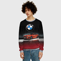 Свитшот мужской BMW, цвет: 3D-меланж — фото 2