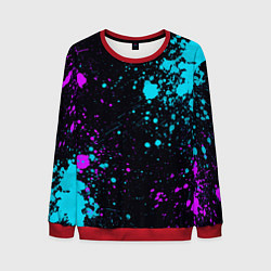 Мужской свитшот БРЫЗГИ КРАСКИ NEON
