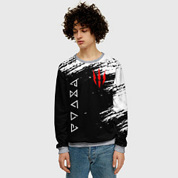 Свитшот мужской ВЕДЬМАК, цвет: 3D-меланж — фото 2