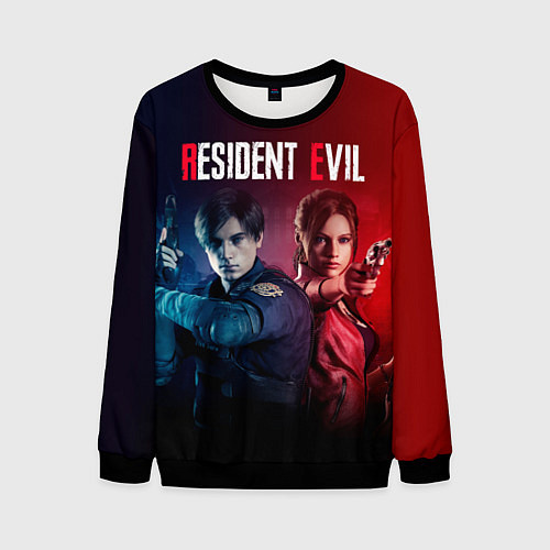 Мужской свитшот Resident Evil 2 / 3D-Черный – фото 1