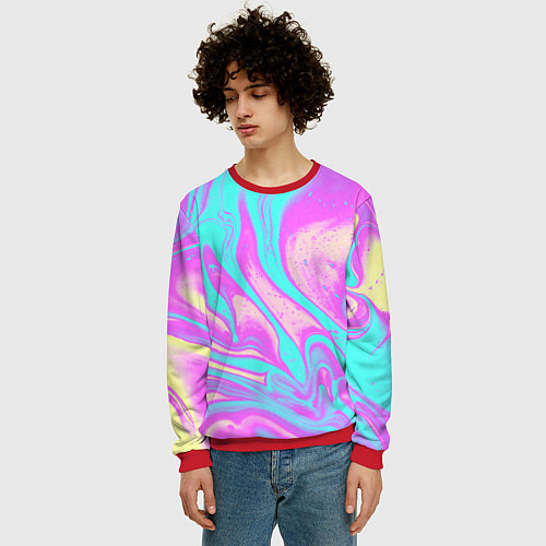 Мужской свитшот DIGITAL ART / 3D-Красный – фото 3