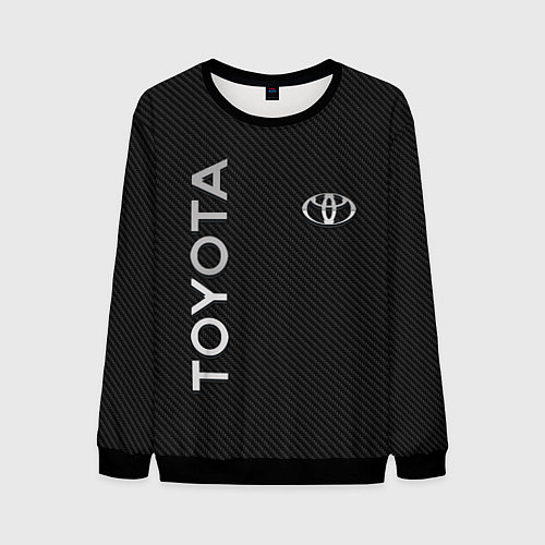 Мужской свитшот Toyota CARBON / 3D-Черный – фото 1