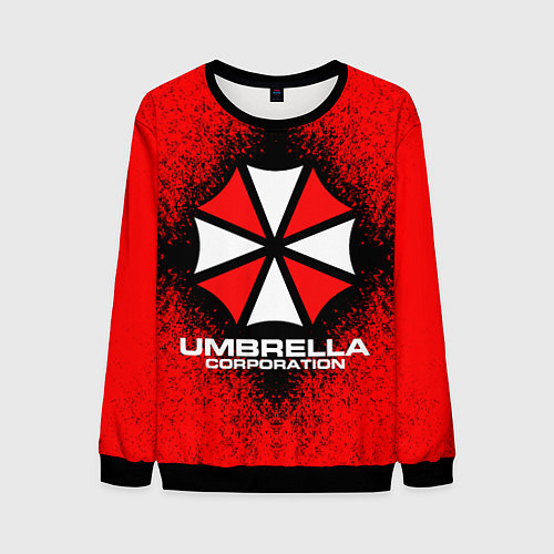 Мужской свитшот Umbrella Corporation / 3D-Черный – фото 1