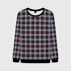 Свитшот мужской Классические в клеточку, цвет: 3D-черный