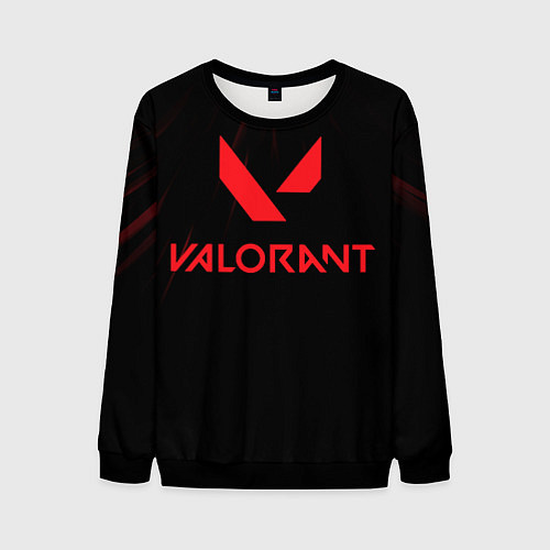 Мужской свитшот VALORANT / 3D-Черный – фото 1
