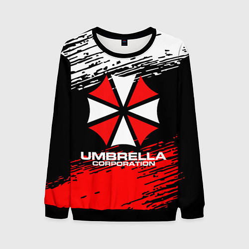 Мужской свитшот Umbrella Corporation / 3D-Черный – фото 1