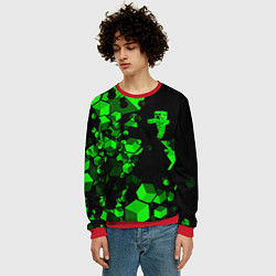 Свитшот мужской MINECRAFT CREEPER, цвет: 3D-красный — фото 2