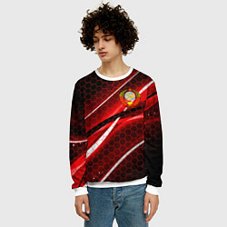 Свитшот мужской СССР, цвет: 3D-белый — фото 2
