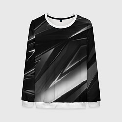 Свитшот мужской GEOMETRY STRIPES BLACK & WHITE, цвет: 3D-белый