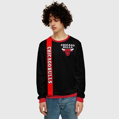 Мужской свитшот CHICAGO BULLS / 3D-Красный – фото 3