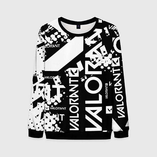 Мужской свитшот Valorant / 3D-Черный – фото 1