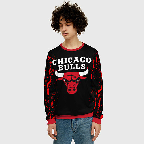 Мужской свитшот CHICAGO BULLS / 3D-Красный – фото 3