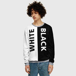 Свитшот мужской BLACK & WHITE, цвет: 3D-меланж — фото 2