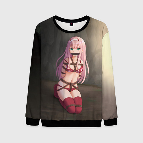 Мужской свитшот Милый во Франксе / 3D-Черный – фото 1