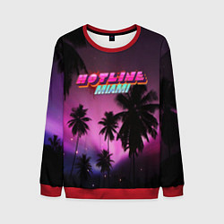 Свитшот мужской HOTLINE MIAMI, цвет: 3D-красный