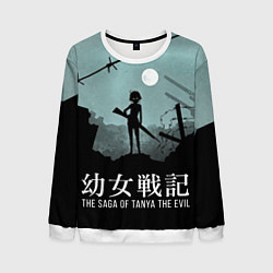 Свитшот мужской The saga of Tanya the evil, цвет: 3D-белый