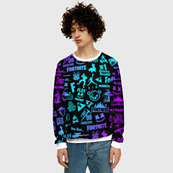 Свитшот мужской FORTNITE, цвет: 3D-белый — фото 2