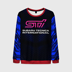 Свитшот мужской SUBARU STI Z, цвет: 3D-красный