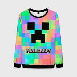 Свитшот мужской Minecraft, цвет: 3D-черный