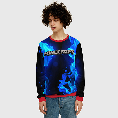 Мужской свитшот MINECRAFT / 3D-Красный – фото 3